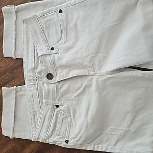 Kut From The Kloth crop straight leg pants white size 6